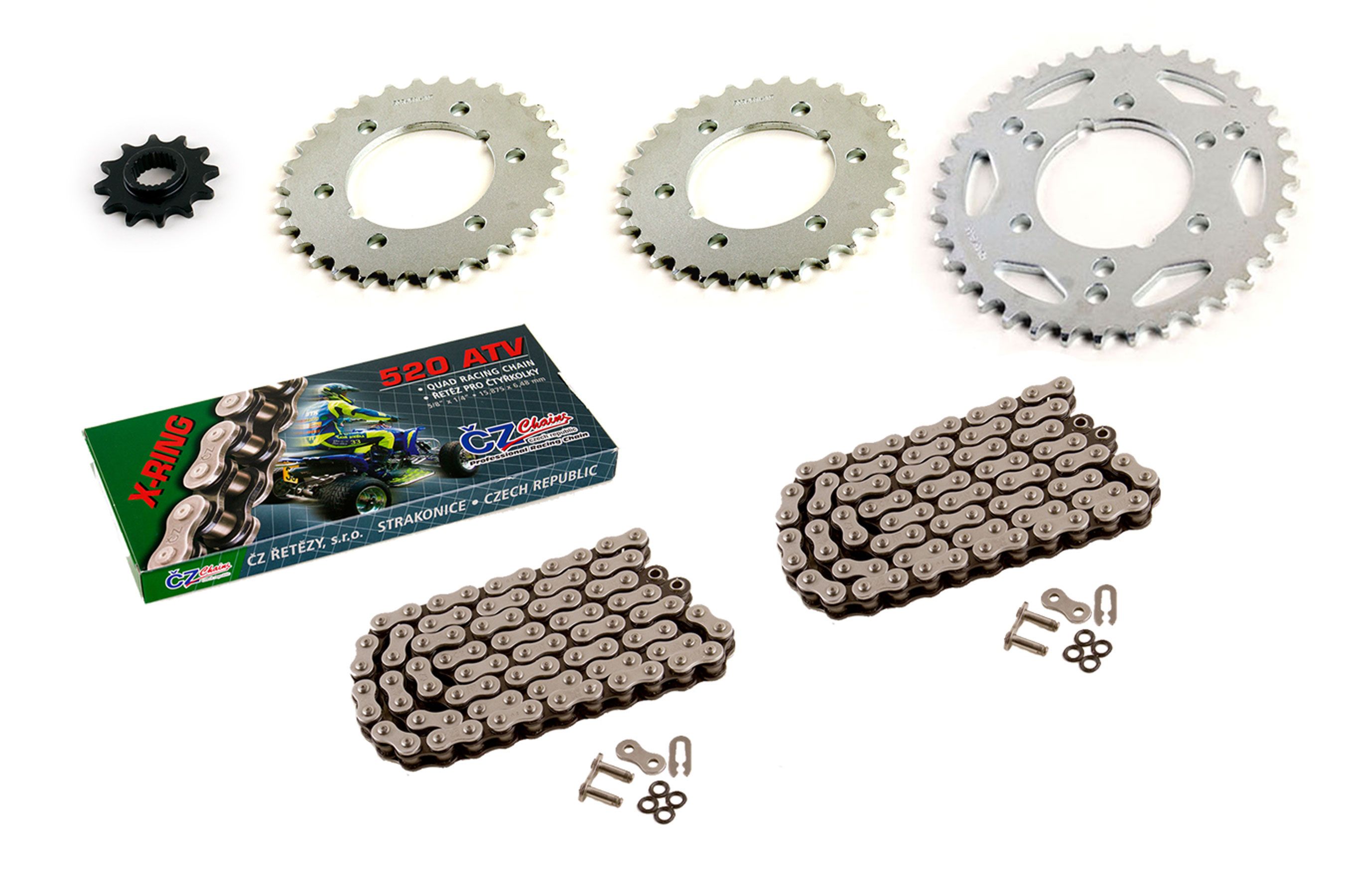 2000 2001 Polaris Sportsman 500 6X6 CZ X Ring Chain & Sprockets