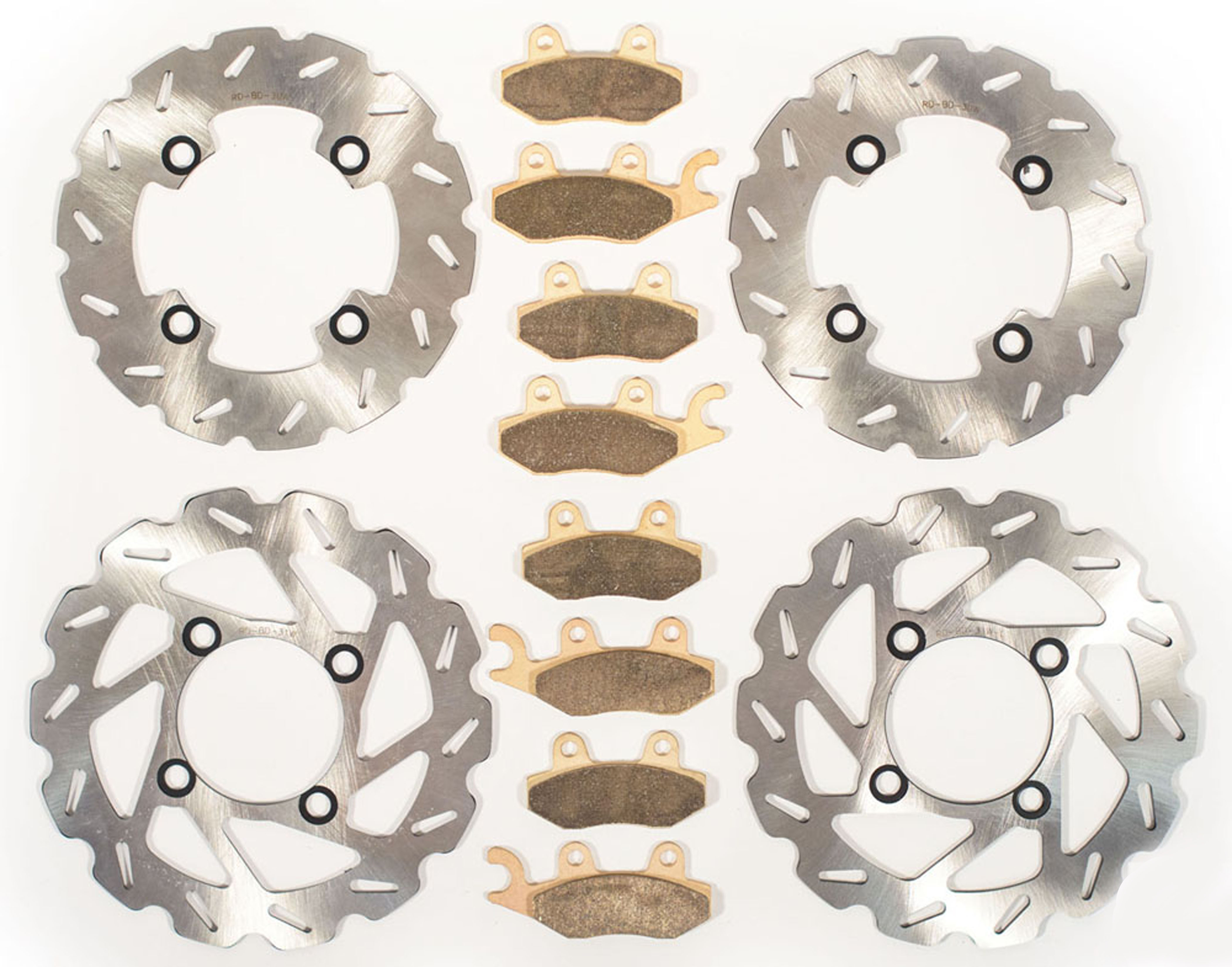 Front /& Rear Brake Pads Yamaha Rhino 700 4x4 YXR700 2008 2009 2011 2012 2013