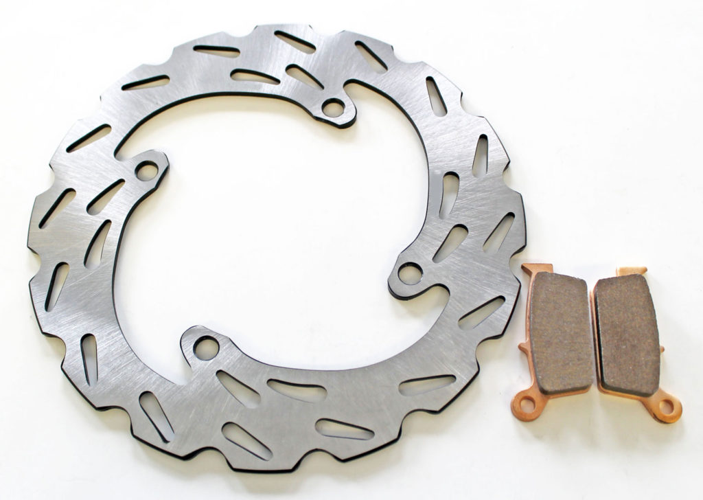 1989-1996 Fits Honda CR250 CR 250 RipTide Brake Rotor and Severe Duty Brake Pads