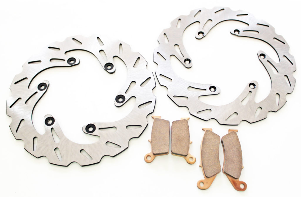 Brake Rotors Discs and Brake Pads fits Yamaha YZ250 2002