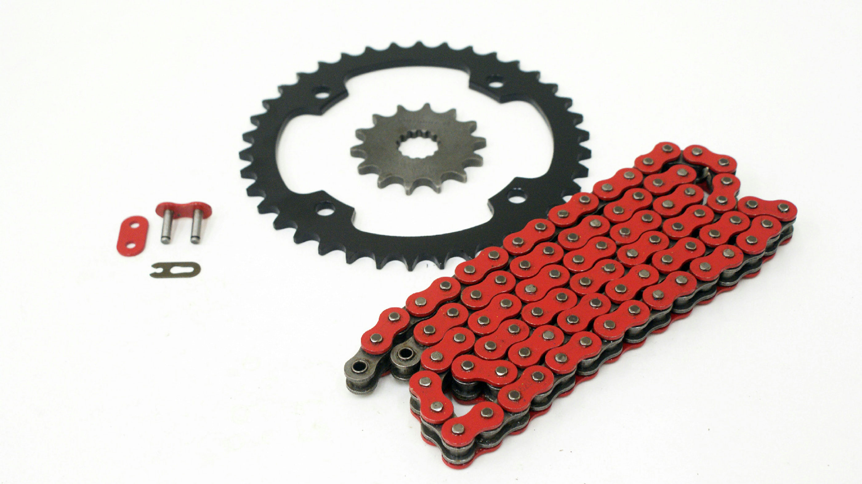 87-88 Yamaha YFM350 350 Warrior Red Non O-Ring Chain & Black