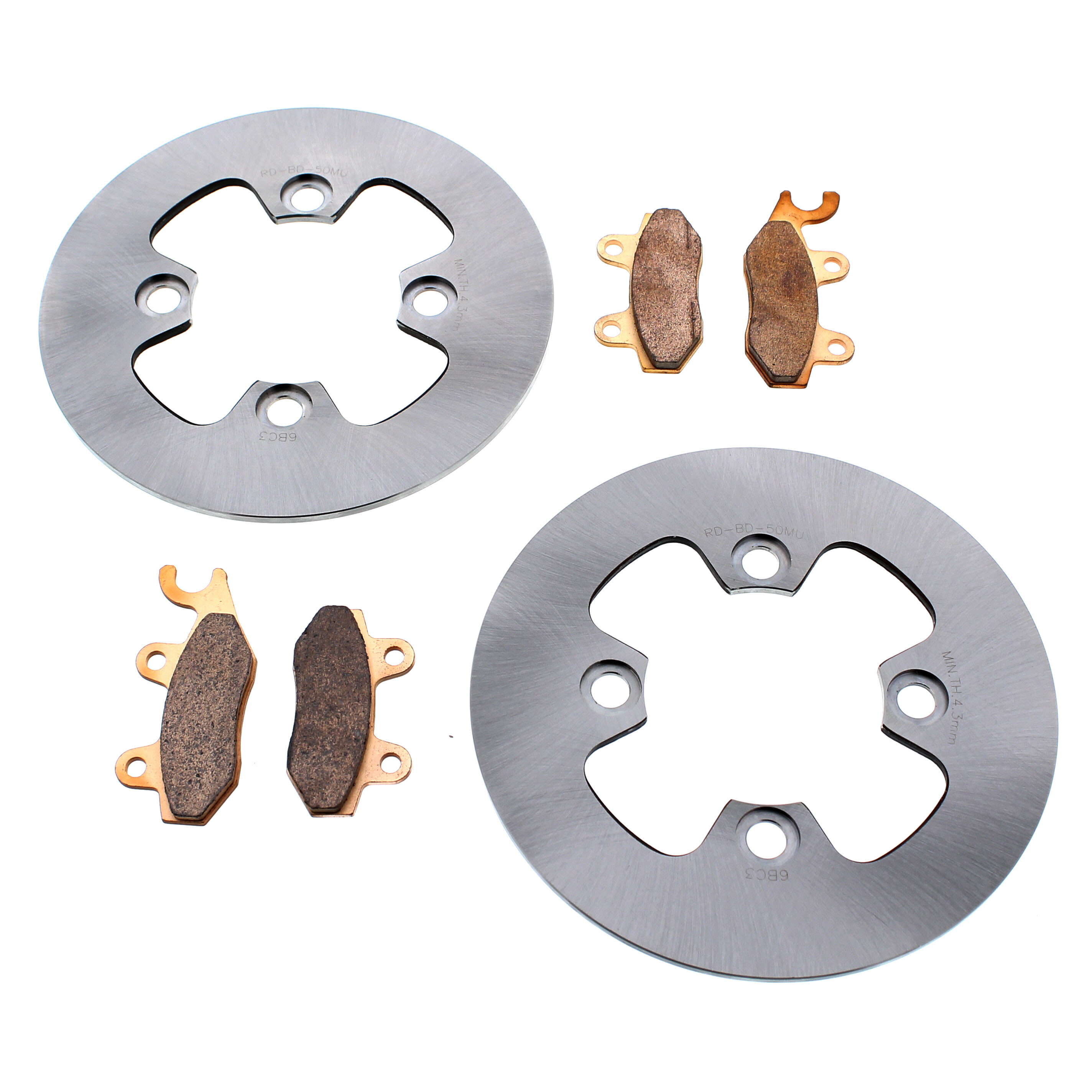 111専用 Front MudRat Brake Rotors & BrakePads 2012 2013 Kawasaki Teryx 750