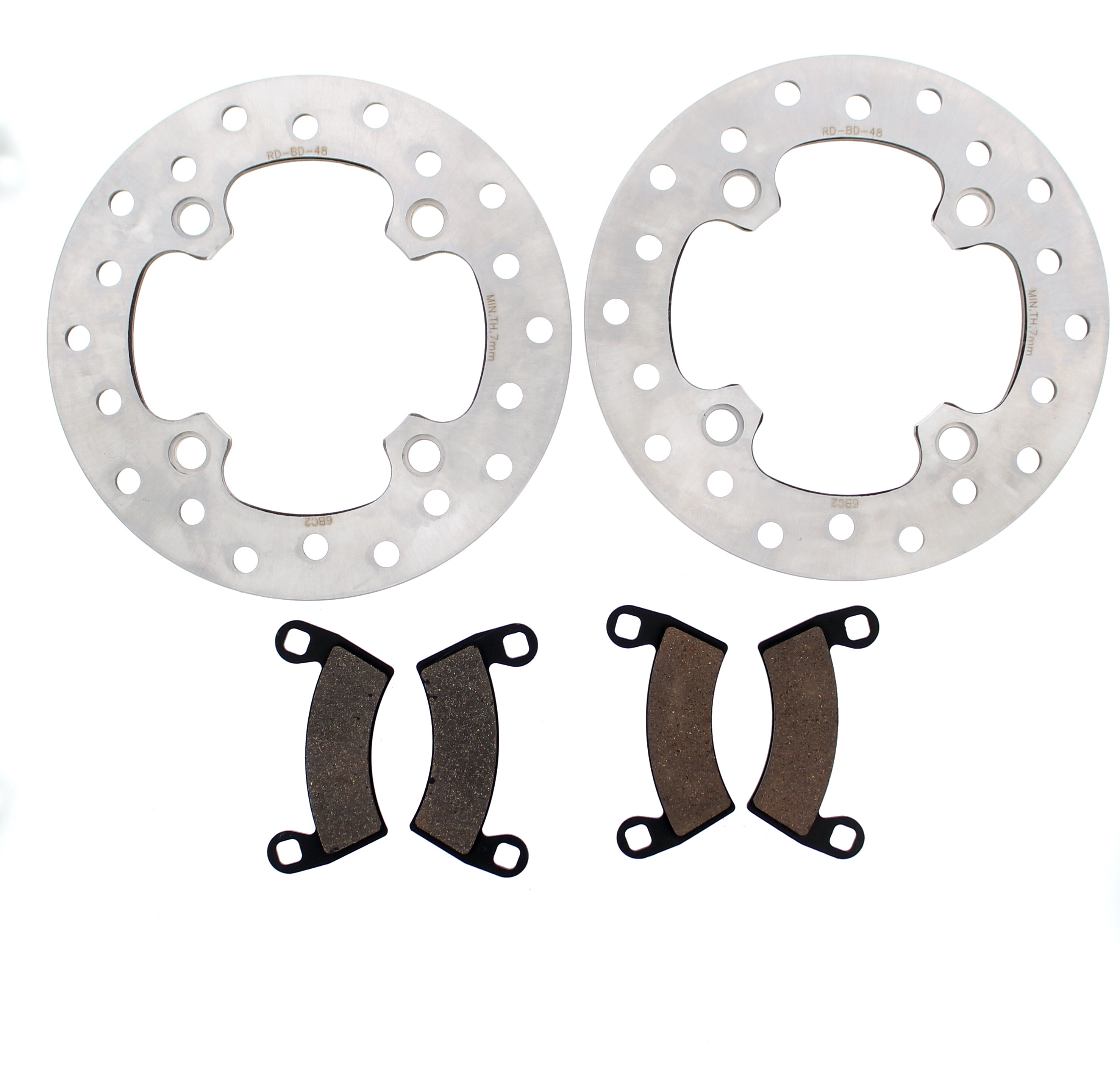 2016 Polaris RZR 900 Razor Trail Front Brake Rotors & Severe Duty Brake Pads - RaceDriven