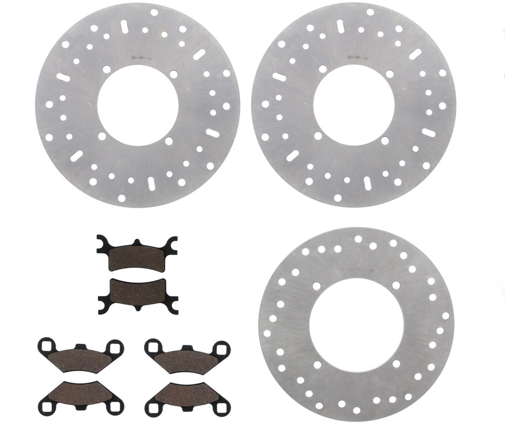 2005 2006 2007 Polaris 800 Sportsman EFI Front /& Rear Brake Rotors /& Brake Pads