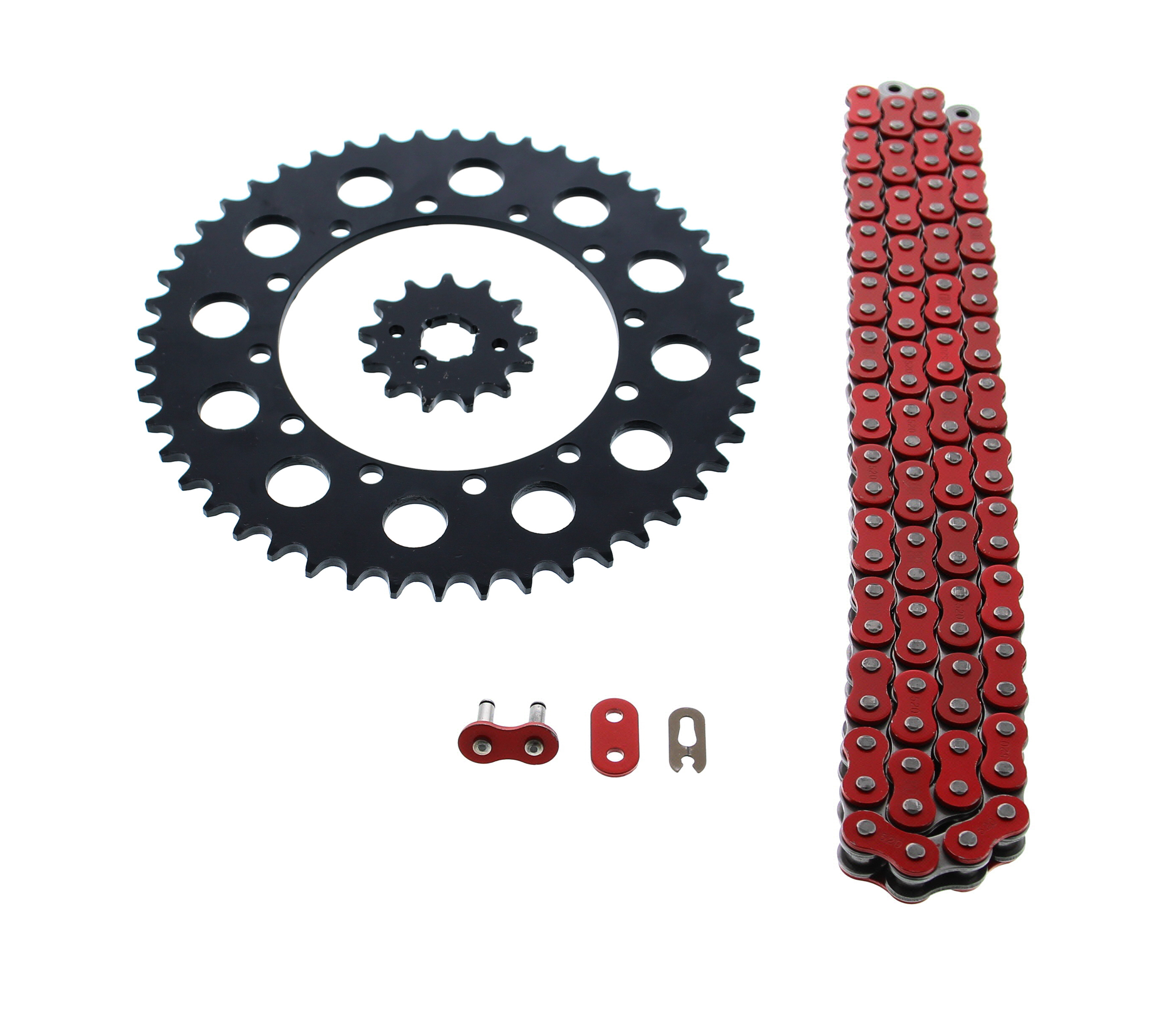 Kawasaki 90-93, 97-98 KX250 / 89-04 KX500 Red Chain & Sprocket