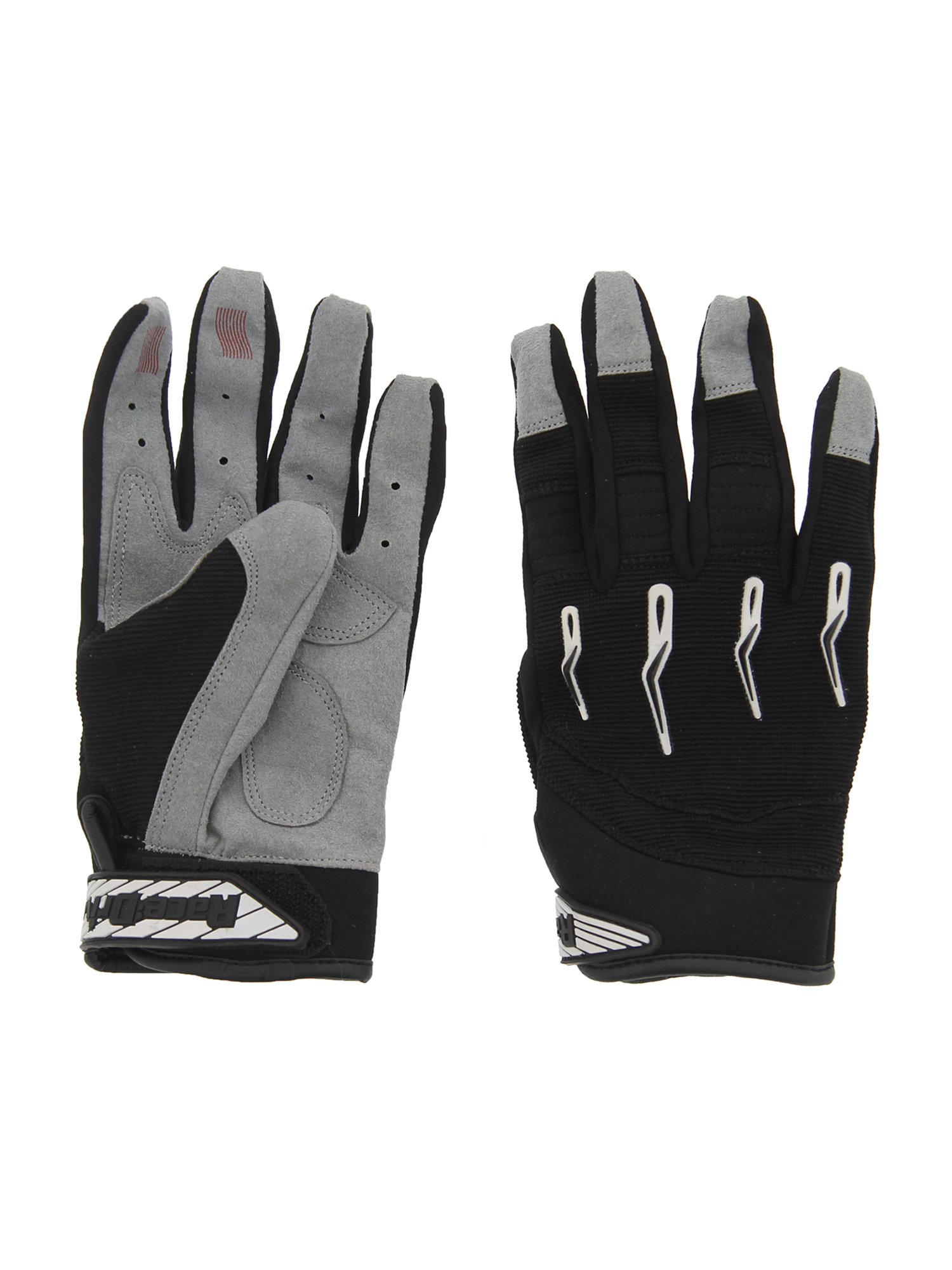 Guantes de equitación de silicona todo terreno Race-Driven ATV MX con la punta de los dedos negros - Imagen 6 de 8