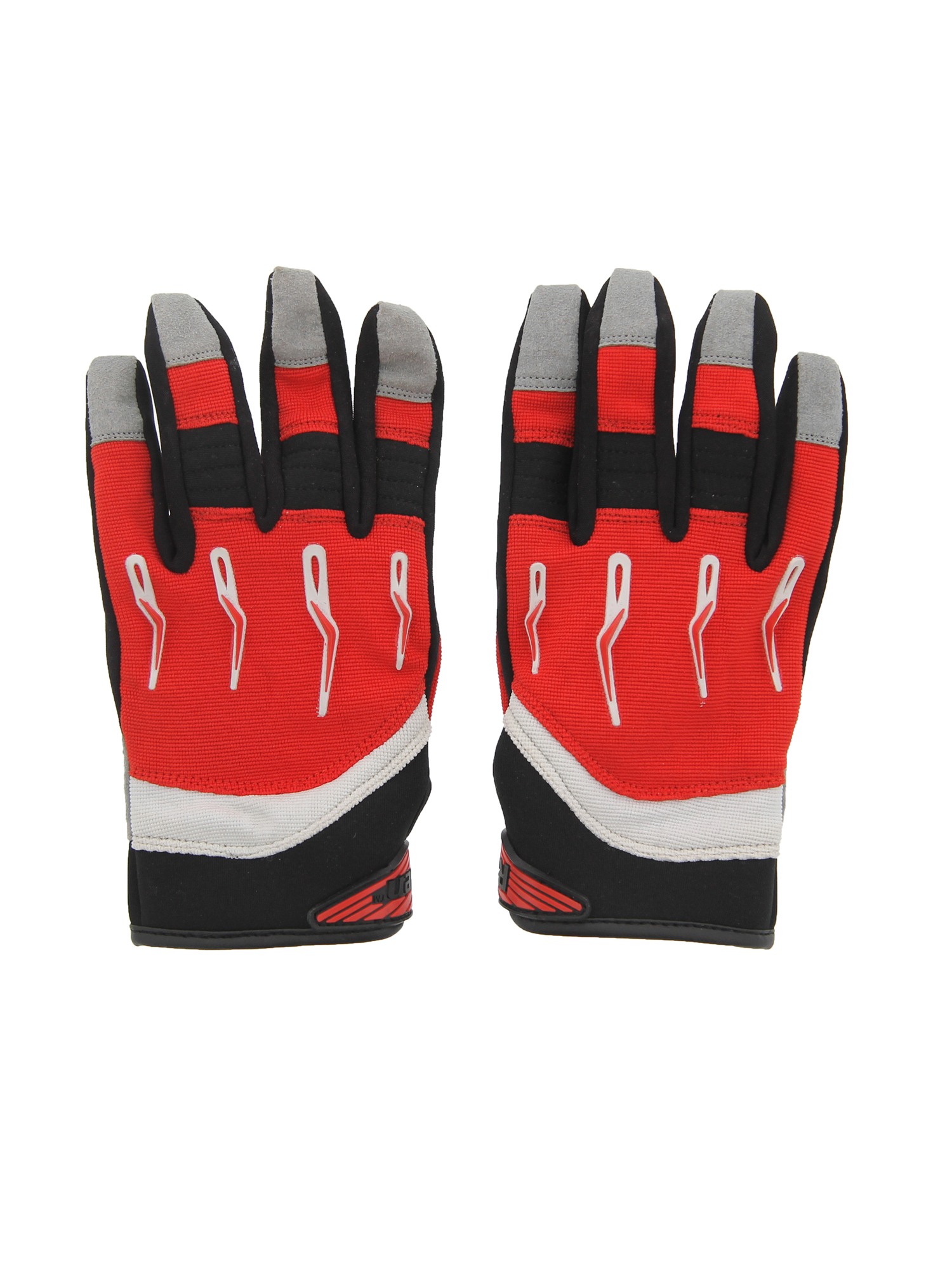 Race-Driven ATV MX Off Road Silicone Fingertip Riding Gloves Red - Picture 6 of 12