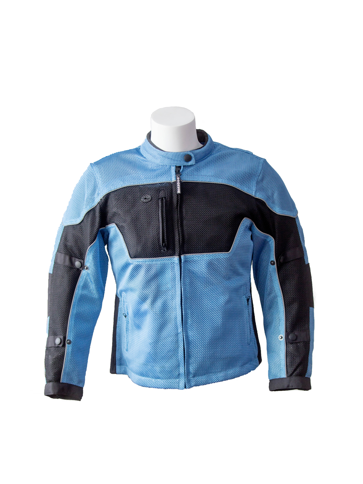 RoadDog Hurricane Mesh Motorcycle Riding Jacket Powder Blue Women's - Picture 10 of 15