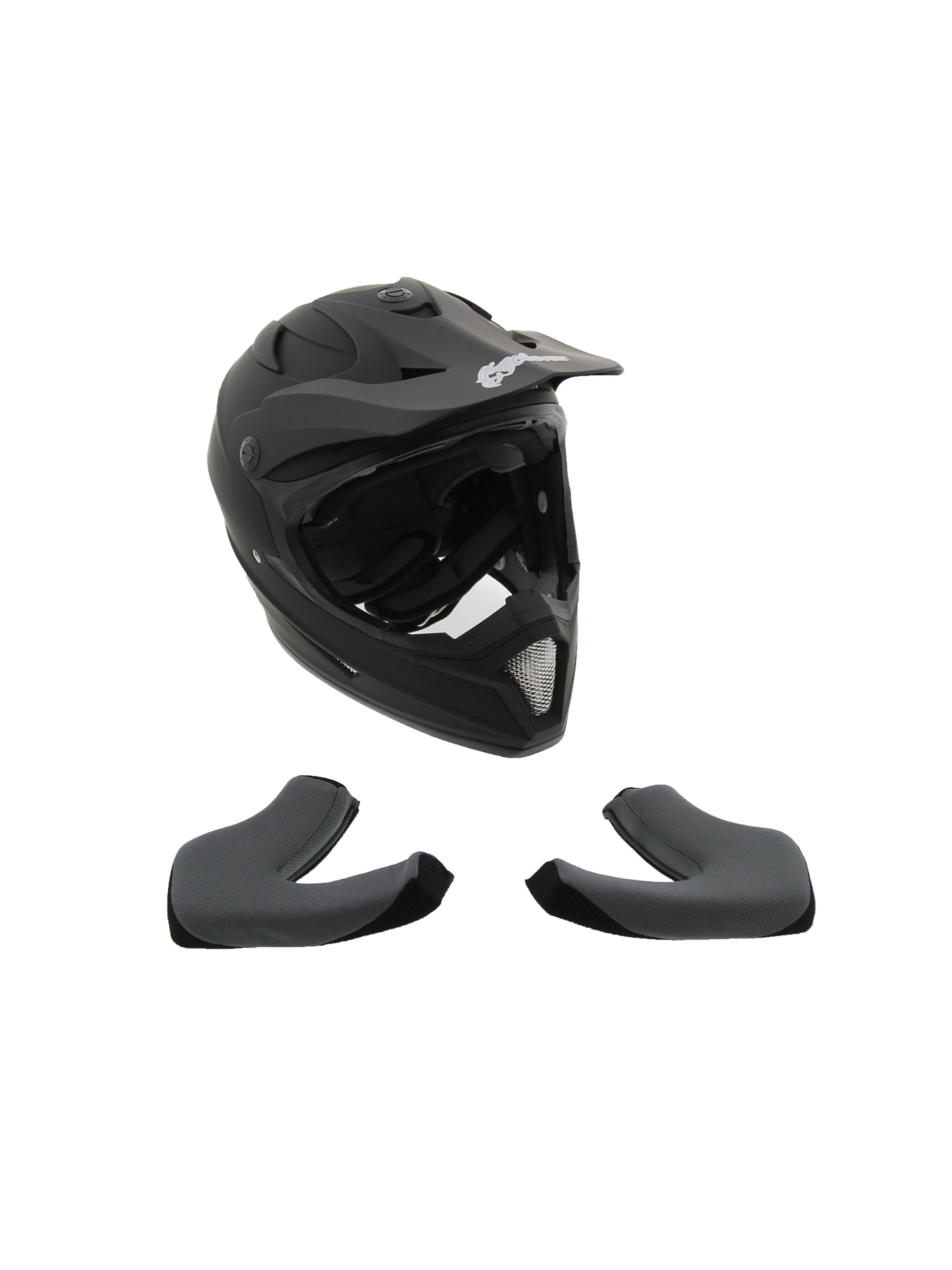 Cyclone ATV MX Motocross Dirt Bike Off-Road Helmet DOT/ECE Approved- Matte Black - Picture 7 of 30
