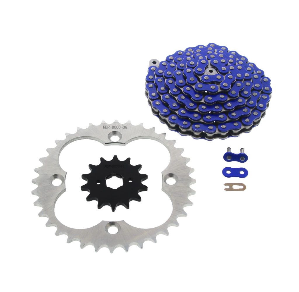 Blue O-Ring Drive Chain /& Sprockets Kit Fits HONDA TRX250R TRX250X 1987-1992