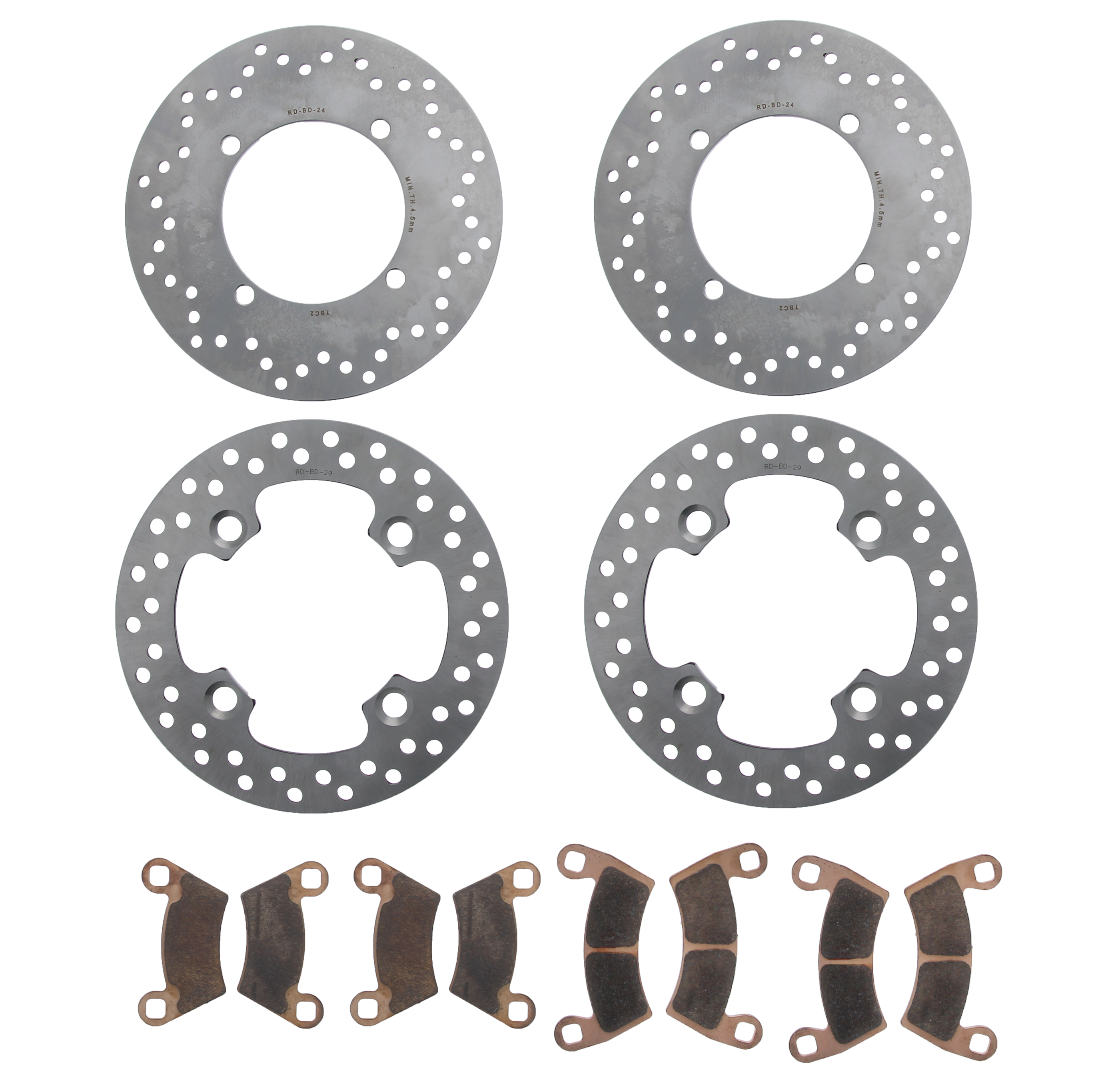 2008 Polaris Ranger XP 700 4x4 Front Brakes MudRat Brake Pads by Race-Driven
