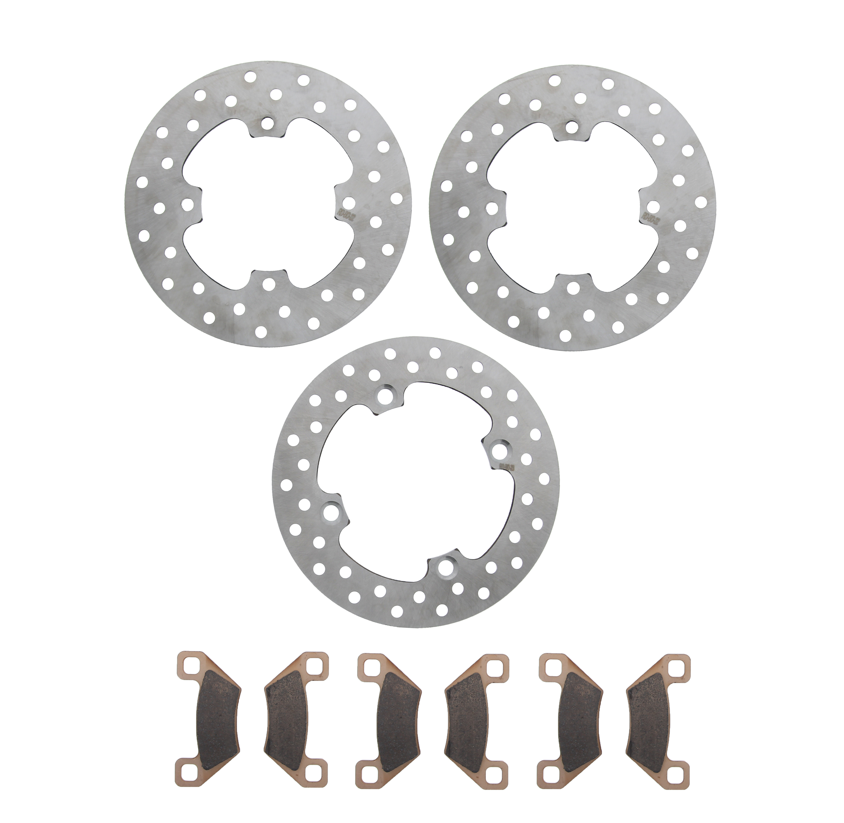 Front Rear Brake Pads For Polaris Hawkeye 300 2X4 4X4 2006