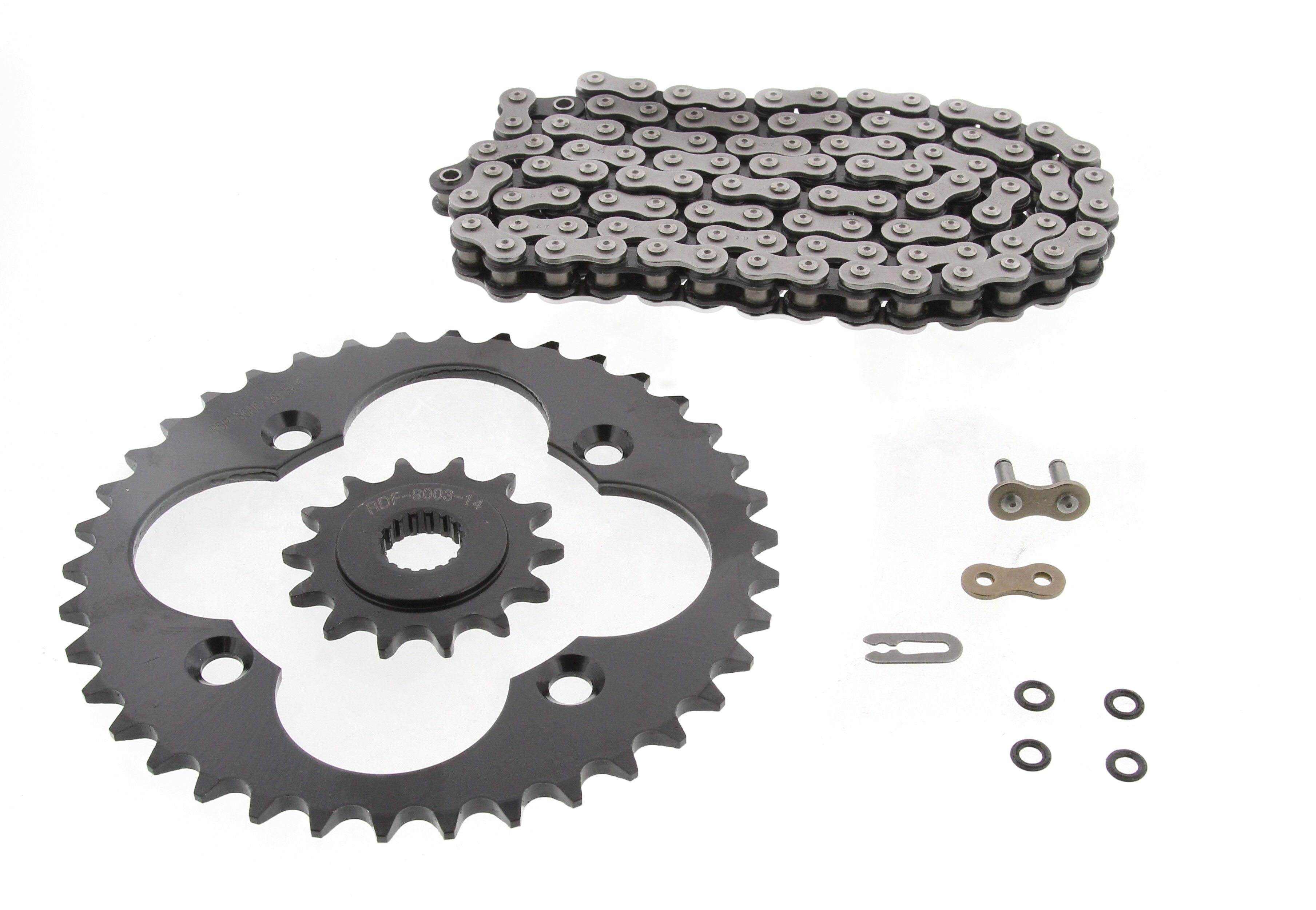 Yellow O-Ring Chain /& 14//38 Sprocket Set Honda TRX 400EX 1999-2004 TRX400EX