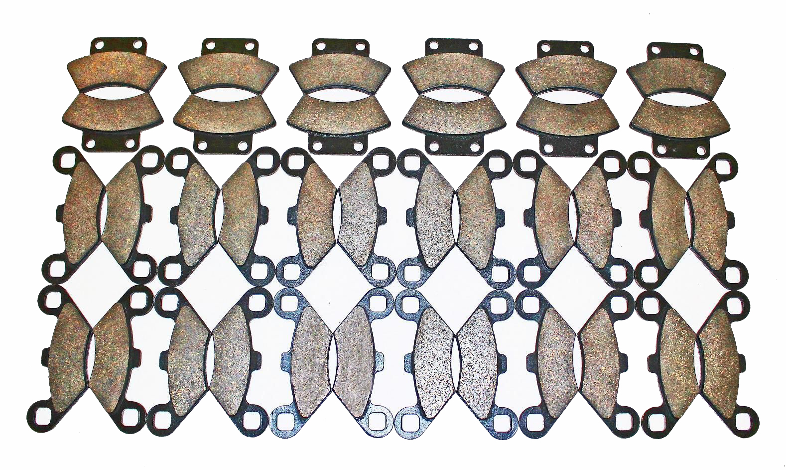 18 Sets 1993 Polaris 350 Big Boss L 6X6 Front And Rear Brake Pads